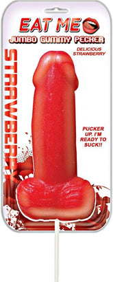 Hott Products Jumbo Gummy Edible Cock Pop Strawberry Party Gifts and Novelties